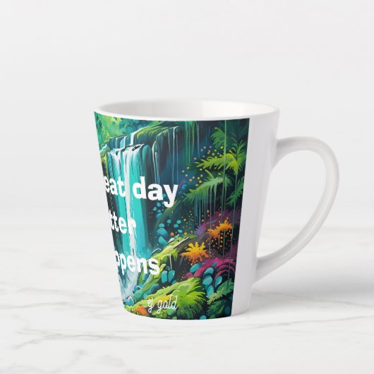 Tasse Latte mantra transformationnel coupe de café cascade (Droite)