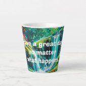 Tasse Latte mantra transformationnel coupe de café cascade (Devant)