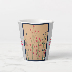 Tasse Latte Mantra-vie et fleurs