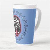 Tasse Latte Maori Haka | Nouvelle-Zélande | Art natif | Décor (Angle droit)