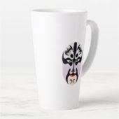 Tasse Latte Maquillage d'opéra de Pékin Zhang Fei (Angle droit)