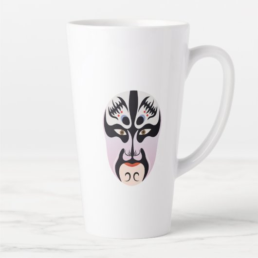 Tasse Latte Maquillage d'opéra de Pékin Zhang Fei (Droite)
