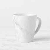Tasse Latte Marbre Blanc (Angle droit)