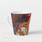 Tasse Latte Marbre de cristal de quartz de feu Abstrait (Angle gauche)