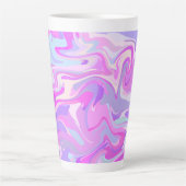 Tasse Latte Marbré rose violet Turquoise (Devant)