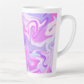 Tasse Latte Marbré rose violet Turquoise (Droite)