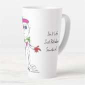 Tasse Latte 'Marcel' - La vie n'est-elle pas ridicule Latte Mu (Angle droit)