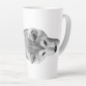 Tasse Latte Marcher dans le silence (Angle droit)