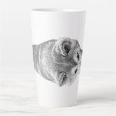 Tasse Latte Marcher dans le silence (Devant)