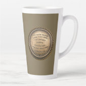 Tasse Latte Marcus Aurelius Citation Comment trouver la force (Droite)