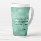 Tasse Latte Marcus Aurelius : Conquérir la colère, Trouver la  (Angle droit)