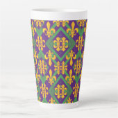 Tasse Latte Mardi gras fleur di Lis (Devant)