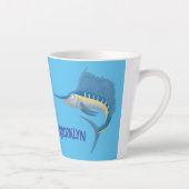 Tasse Latte Marée de plaisance de l'espadon (Droite)