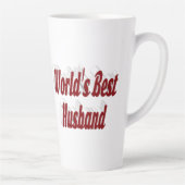 Tasse Latte Mari avec texte bordeaux (Droite)