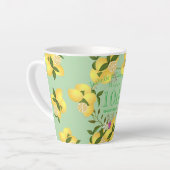 Tasse Latte Mariage Anniversaire Citron Vert (Angle gauche)