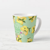 Tasse Latte Mariage Anniversaire Citron Vert (Angle droit)