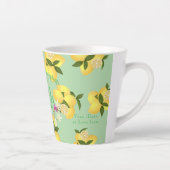 Tasse Latte Mariage Anniversaire Citron Vert (Droite)