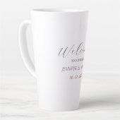 Tasse Latte Mariage de bienvenue élégant en calligraphie (Angle gauche)
