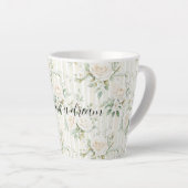 Tasse Latte Mariage Fleurs de roses crème romantiques Fête de (Angle droit)