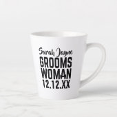 Tasse Latte Mariage moderne Favor Groomswoman (Droite)