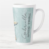 Tasse Latte Mariage sur le thème de la plage (Droite)