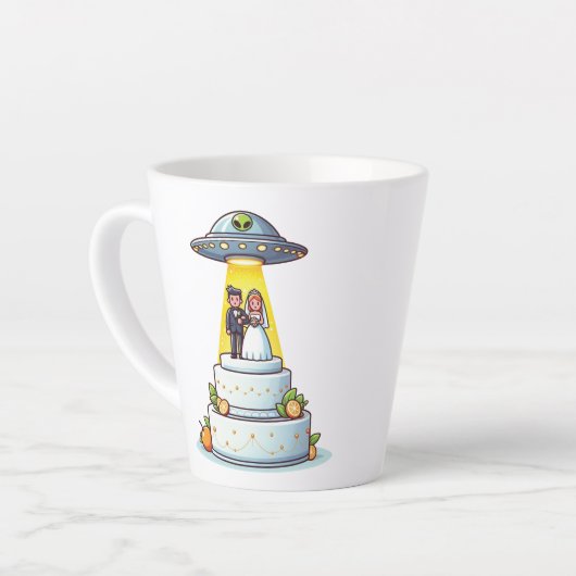 Tasse Latte Mariage UFO (Angle gauche)