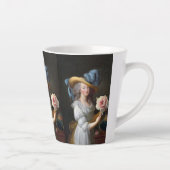 Tasse Latte Marie Antoinette avec Fleur d'anémone rose (Droite)