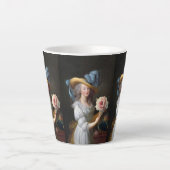 Tasse Latte Marie Antoinette avec Fleur d'anémone rose (Devant)