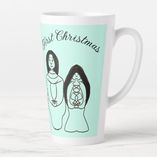 Tasse Latte Marie et Joseph Premier Noël (Droite)