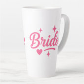 Tasse Latte Mariée Rose Néon (Angle droit)