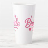Tasse Latte Mariée Rose Néon (Devant)