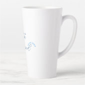 Tasse Latte Mariés design nom couple date année simulation de (Droite)