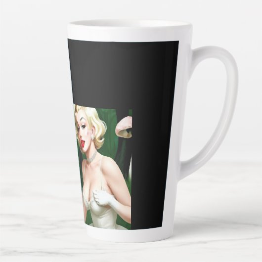 Tasse Latte Marilyn champignon plaisir maison déco unique (Droite)