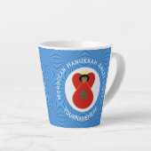 Tasse Latte Marocain Hanoukka Angel Drapeau personnalisé (Angle droit)