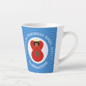 Tasse Latte Marocain Hanoukka Angel Drapeau personnalisé (Droite)
