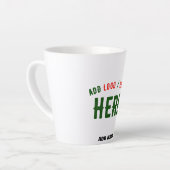TASSE LATTE MARQUE BLANCHE MODERNE ET PERSONNALISABLE VÉRIFIÉE (Angle gauche)