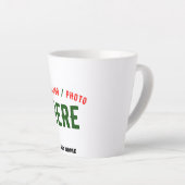 TASSE LATTE MARQUE BLANCHE MODERNE ET PERSONNALISABLE VÉRIFIÉE (Angle droit)