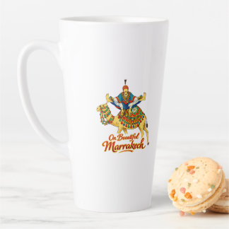Tasse Latte Marrakech Maroc Design Vibrant Voyage Art