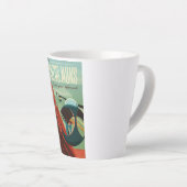 Tasse Latte Mars Olympus Mons Système solaire Volcano le plus  (Angle droit)