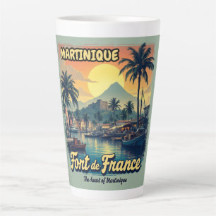Tasse Latte Martinique Fort-de-France Vintage