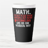 Tasse Latte Math. Where People Buy 69 Watermelo (Devant)
