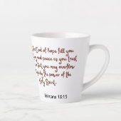 Tasse Latte Matins d'automne remplis de foi (Droite)