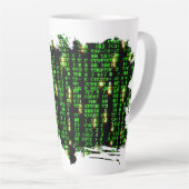 Tasse Latte Matrice de code (Angle droit)