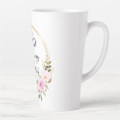 Tasse Latte Matthieu 19:26 Possible avec Dieu rose Floral (Droite)