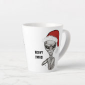 Tasse Latte Mauvais Alien, Lourds Noël ! (Angle droit)