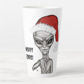 Tasse Latte Mauvais Alien, Lourds Noël ! (Devant)