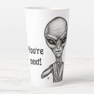 Tasse Latte Mauvais Alien, Tu es le prochain !