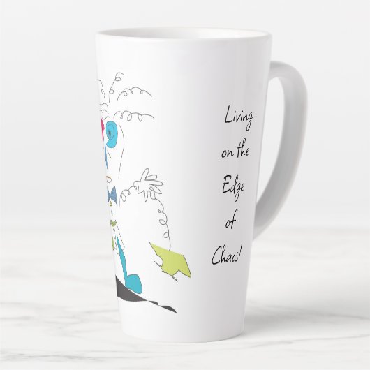 Tasse Latte Max Living on the Edge of Chaos (Angle droit)