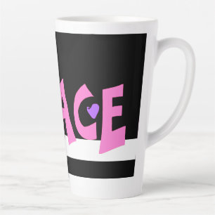 Tasse Latte MAZIPOODLES Paix Rose