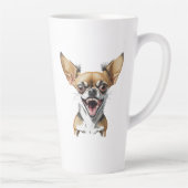 Tasse Latte Mean Chihuahua | Chiens amusants (Droite)
